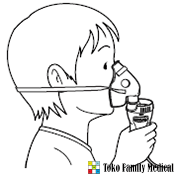 masker nebulizer anak